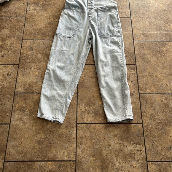 Mango Sky Blue Women's Denim Overalls - Picture 7 of 10